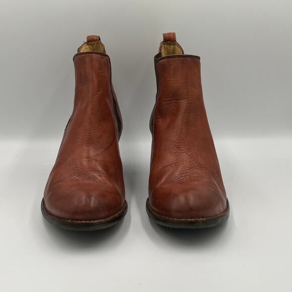 Frye Leather Chelsea Ankle Boots in Cognac sz 10 - Picture 5 of 9